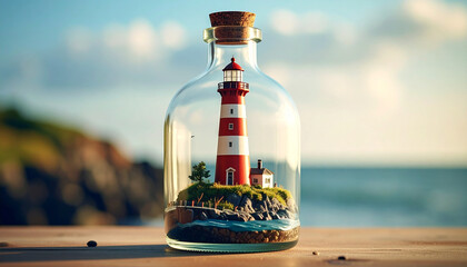 Lighthouse in a Bottle