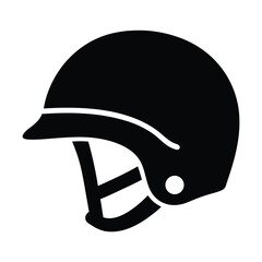 Black equestrian helmet vector image for horse riding safety gear and equipment clip art graphic design
