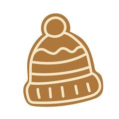 A knitted hat cookies decorated with icing are perfect for holiday baking and celebrations in a cozy kitchen setting.