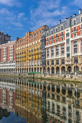Modernist buildings in the city of Bilbao, in Vizcaya, Basque Country.
