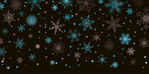 christmas snowflakes pattern background