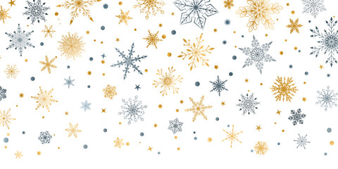 christmas snowflakes pattern background