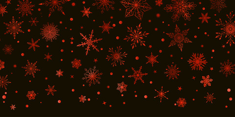 christmas snowflakes pattern background