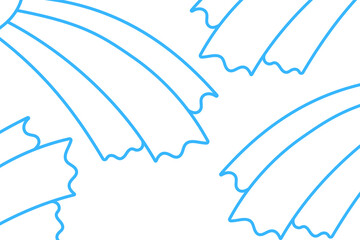 Cute blue comet pattern isolated on transparent background for kids