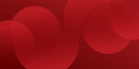 White circle geometric red abstract background. vector