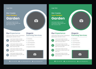 Lawn Care and Gardening Services Flyer Design | Landscaping leaflet design set lawn care landscape and gardening flyer template, best lawn care Service business flyer