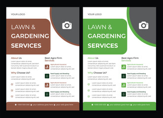 lawn & garden flyer design template landscaping services Tree and gardening service poster leaflet design lawn care service flyer, poster, leaflet design lawn care garden or landscaping services Tree 