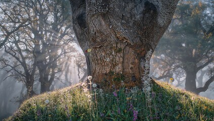 wine bottles in the jungle