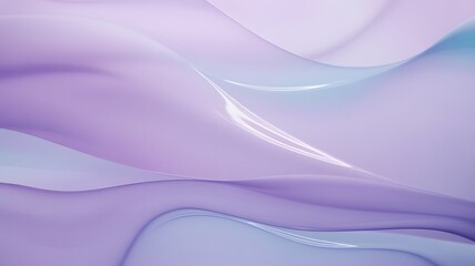 Obraz premium Abstract flowing waves of soft lavender and pale blue colors creating a smooth and ethereal background texture