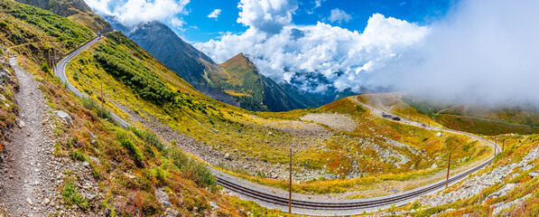 Tramway du Mont-Blanc - View from Mont Lachat, autumn 2025