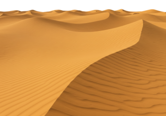 Desert sand dunes landscape transparent background cutout png