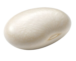 Fototapeta premium white bean isolated on transparent white background full depth of field clipping path