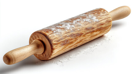 Professional wooden rolling pin for baking, pastry, dough, and culinary food preparation, durable kitchen tool for bakery and homemade cooking needs