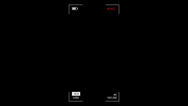 Mobile phone recording screen overlay video 30 second looping. Vertical  camera recording screen footage 4K Alpha channel