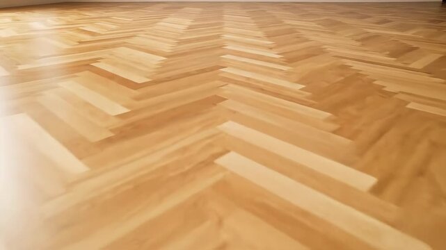Herringbone Patterned Hardwood Flooring Surface Texture and Layout