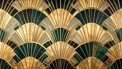 Intricate Art Deco Inspired AI-Generated Abstract