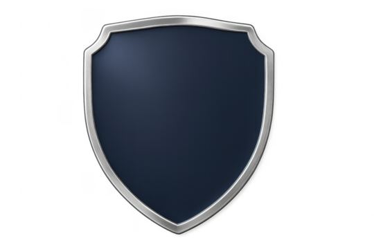 Metallic blank shield protecting privacy and security concept