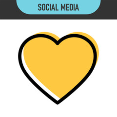 Add to favorite icon set. Heart, star, and bookmark icons set. Minimalist outline and filled styles, for social media apps, web UI, favorite buttons, e-commerce, save, love, and favorite themes