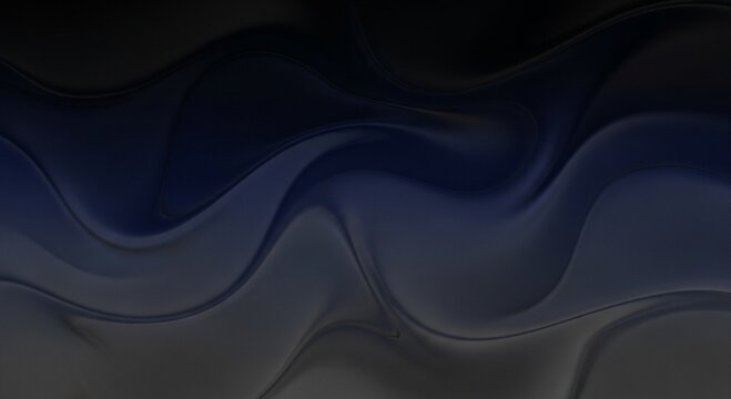Generative ai abstract dark blue and grey wavy background with smooth texture