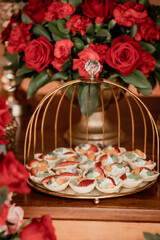 Social event; Individual Presentation Of Tasty Cookies For Party Guests