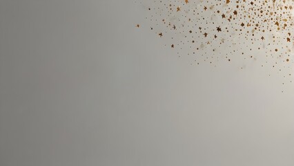 A clean visual composition with a splash of gold in the shape of a star and a circle in the top right corner is a perfect blend of luxury and simplicity