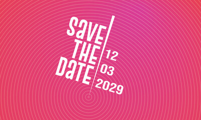 Save the date banner. Can be used for business, marketing and advertising