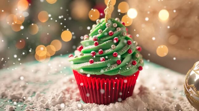 Christmas cupcake decorations