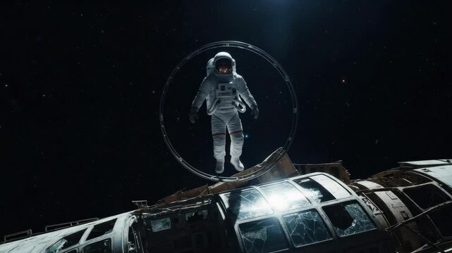 Astronaut spacewalk: exploring the unknown on a cosmic journey