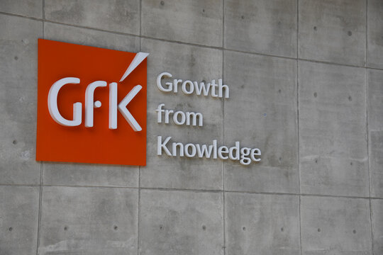 Nuremberg, Bavaria, Germany - July 4, 2025: Headquarters of Society for Consumer Research or Gesellschaft f&uuml;r Konsumforschung - GfK is the largest German market research company