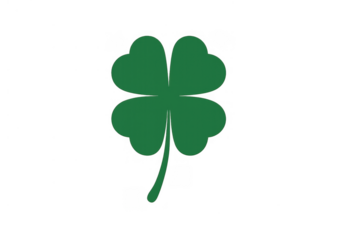 Four leaf clover representing good luck, tradition, nature, and st. Patrick's day celebration