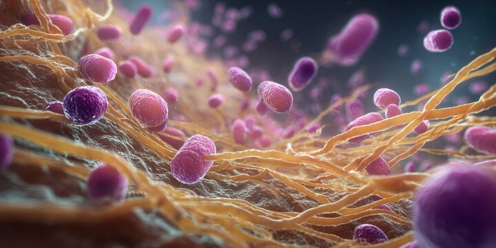 3D Illustration of Clostridium Botulism Pathogens: Insights into Toxic Effects and Food Poisoning