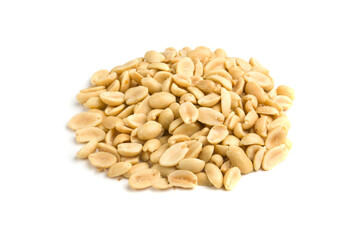 peanuts on a white background