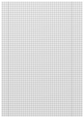 leeres kariertes Blatt Papier, ungelocht