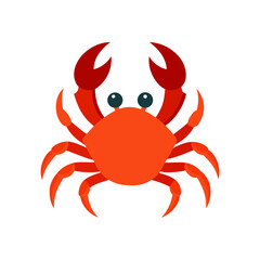 Detailed Crab Sea Creature Vector Illustration for Marine Life Concepts