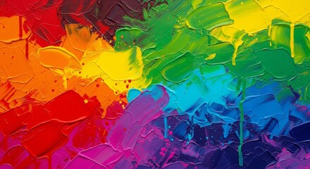 Colorful acrylic paint brushstroke abstract art background