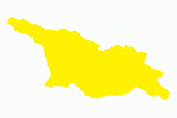 Obraz premium Vector graphic artwork suitable for print and web containing flat detailed map of GEORGIA