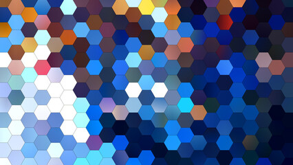 4K abstract geometric background with a hexagonal mosaic pattern.
