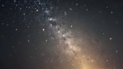 Expanse of Galaxy filled with Bright Stars in the Night Sky