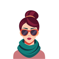 girl with sunglasses