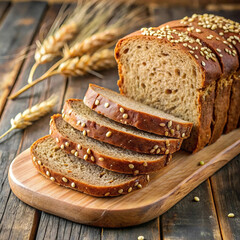 Gluten-free homemade bread, freshly baked with wholesome