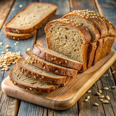 Gluten-free homemade bread, freshly baked with wholesome