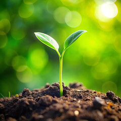 A stock photo of two green sprouts, symbolizing new growth