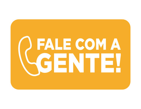 Fale com a gente laranja