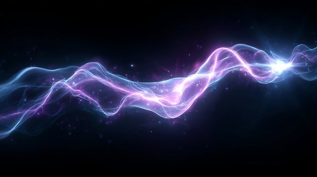 Electrifying energy wave for modern technology backgrounds and dynamic digital designs, perfect for innovation and futuristic concepts with vibrant colors