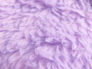 Fluffy lilac texture background. Closeup of fluffy fabric.