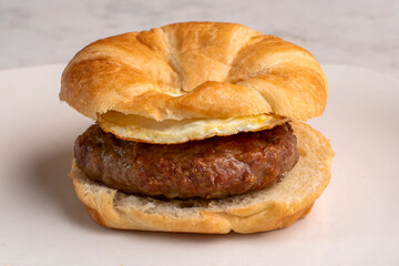 croissant breakfast sandwich