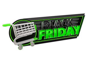 3D Render Black Friday Offers Socialmedia