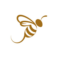 Honey bee vector illustration graphic design honeybee insect flying animal art design