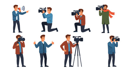 Dynamic videographers capturing moments with cameras and lenses, ready to tell compelling stories for your next project.