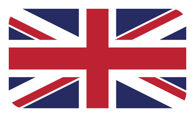 Flag of United Kingdom. English national symbol in official colors. Template icon. Abstract vector background.
